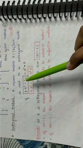 Orthogonal Matrix (Part-8)#tgtpgtexam #viral #trendingshorts