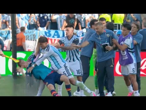 Leandro Paredes vs Gavi Fight, Paredes punch Gavi face, Spain vs Argentina FIFA World Cup Final 2026