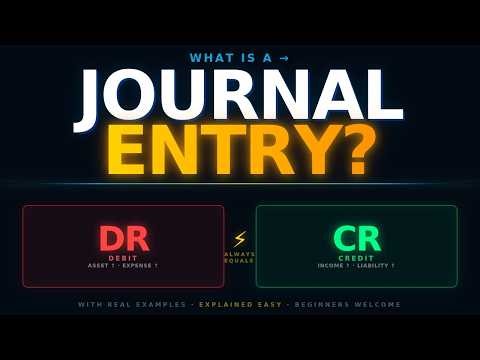 Journal Entries Made Easy | Debit & Credit Rules Explained with Examples