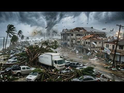 Chaos In Saipan Today! Monster Super Typhoon Sinlaku Swept Away Many Homes, Cars In Tinian