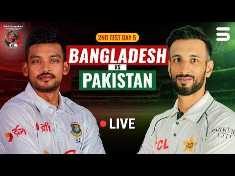 Live | Bangladesh vs Pakistan | 2nd Test | Day 5 | ICC World Test Championship | M9I1H