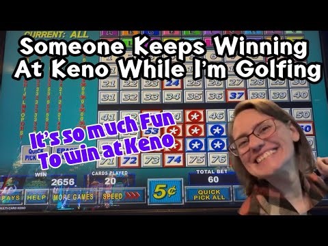 Jill Plays The Keno Pyramid and just keeps winning! 