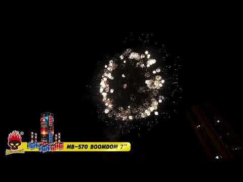 MB-570 7" BOOMDOM 24 SHOTS #MEGABANGER FIREWORKS #2026 NEW ITEMS