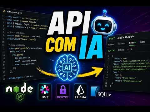 Como Criar uma API com IA (Node.js + Auth + Base de Dados)