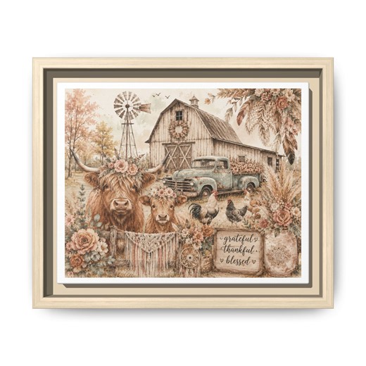Matte Canvas, Framed (Multi-color)