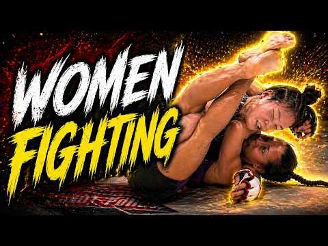 Women Grappling, Punching, Pinning and Kicking | Female MMA