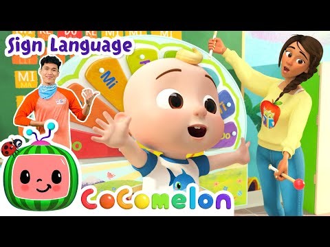 Ms. Appleberry's Music Song 🎶 | Cocomelon Nursery Rhymes | Learn ASL & Baby Sign Language for Kids
