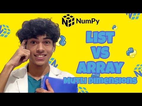Python List Vs Numpy Array , Multidimensional Array Explained (Beginner Friendly)🔢