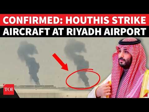 BREAKING: MBS’ Aircraft Burns At Riyadh Airport After Houthis’ SHOCK Missile Attack On Saudi Capital