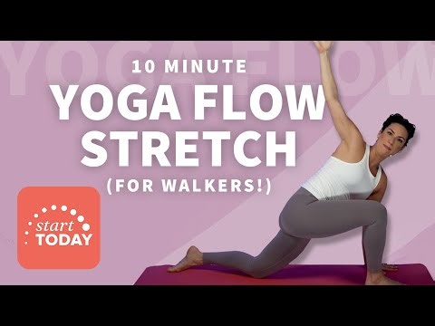 8‑Minute Yoga Stretch for Walkers | Flexibility & Recovery Routine