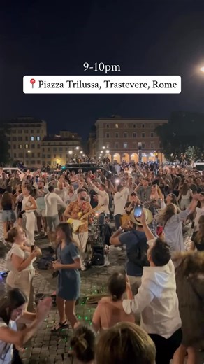 Rome Food & Things to Do on Instagram: "🚋 How to Get There: • Tram 8 → Get off at Piazza Belli (about a 2-minute walk). • Bus 280 → Stop at Piazza G.G. Belli. • Walking → Cross Ponte Sisto from Campo de’ Fiori (around 5 minutes). ✨ Welcome to Piazza Trilussa, the vibrant soul of Trastevere. When night falls, the square transforms—locals and visitors come together, live music drifts through the air, and impromptu dancing lights up the scene beneath the stars. Come after 8 PM, especially on weeke