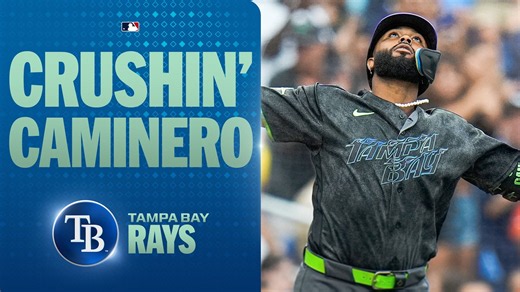 Junior Caminero hits a SCREAMING line drive out for his 36th homer of the season 🔥 | MLB Highlights