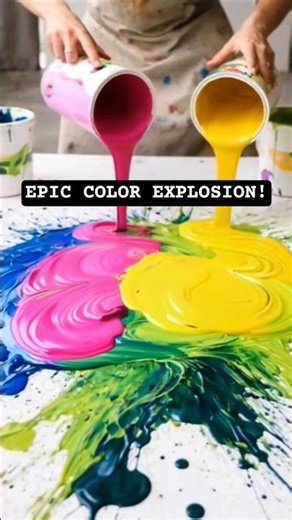Rainbow🌈Jump colors /Color Bucket Chaos 🔥 #shorts