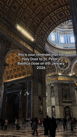 St. Peter's Basilica Holy Door Closure Announcement
