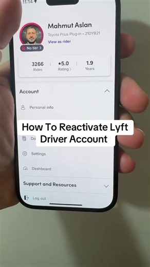 How To Reactivate Lyft Driver account