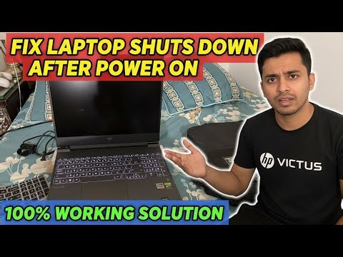 Fix Laptop Shuts Down After Power On | 100% Working Solution Step-by-Step | Tech Vibes