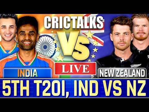 🔴 Live: IND vs NZ, 5th T20I, Cricket Live Match Today Scores, Commentary, 1st Innings