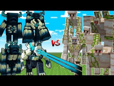MINECRAFT MOBS BATTLE 😨 WARDEN VS MUTANT 😱 IRON GOLEM 🤯#minecraft #gaming #mobbattle