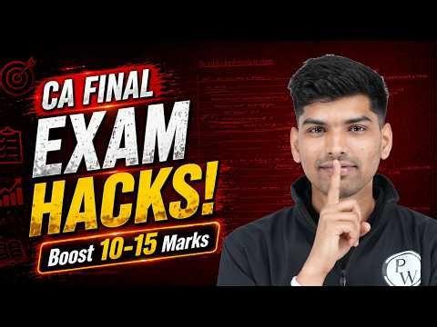 Nobody Will Tell You This🤫CA Final May 2026 | Toppers Secret🔥| Boost 10–15 Marks 📈