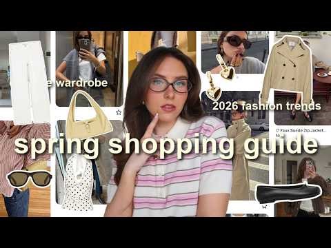 SPRING FASHION TRENDS 2026 🌷what to wear this spring! (spring capsule wardrobe & outfit ideas!)