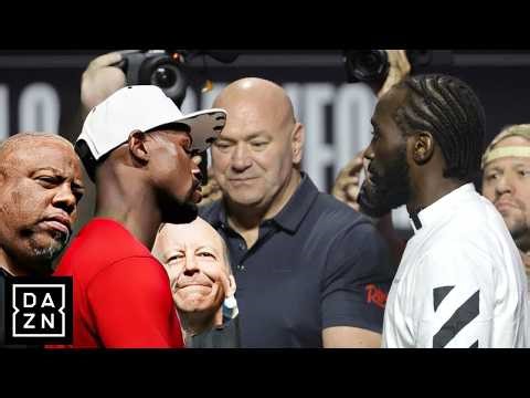 Floyd Mayweather SNAPS At Terence Crawford During Heated Face Off