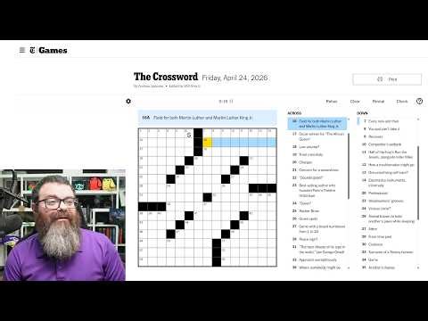 Learning Crossword Week 100 | NYT Crossword Friday April 24, 2026