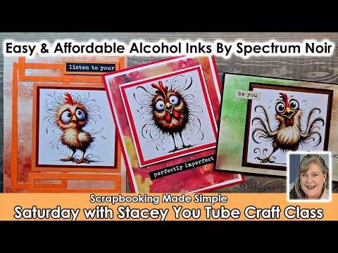 636 Easy and affordable Alcohol Inks are amazing on heavy vellum or mineral paper. Learn how