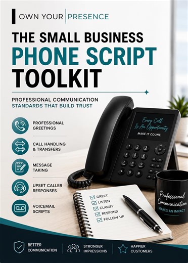 Professional Phone Scripts for Small Businesses | Receptionist Training | Customer Service Toolkit | Business Communication Guide - Etsy