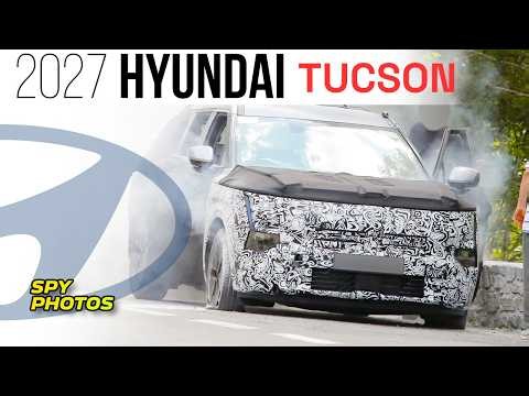 Spy Photos: 2027 Hyundai Tucson alpine test (gone a little wrong)