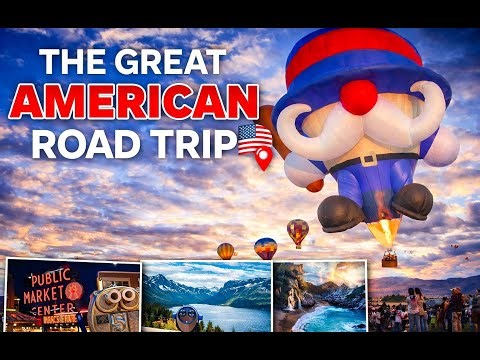 The Great American Road Trip 🇺🇸 | Seattle to Maine, Big Sur, National Parks, Cities, Food & Sound