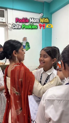 Pookie Mam With Cute Pookies🎀🫶 #samridhimam #physicswallah #class10 #cbse #topper #pookie #boardexam