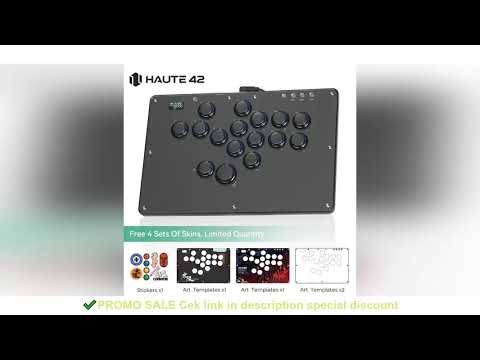 Haute42 FightStick Joystick Arcade Hitbox Button Rim Leverless Controller For PC/PS4/PS5/Switch Cont