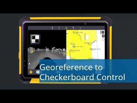 Trimble FieldLink 2026.1: Georeference to Checkerboard Control