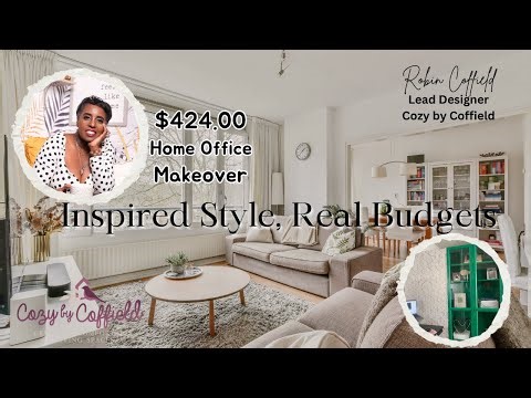 Inspired Style, Real Budgets Home Office Makeover