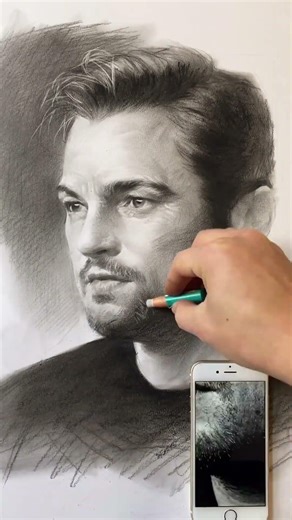 The best one drawn in this period of time! #charcoaldrawingtutorial #hyperrealistic #sketch