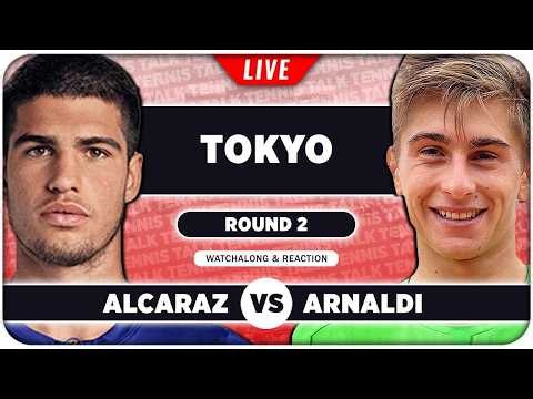ALCARAZ vs ARNALDI • ATP Tokyo 2026 • LIVE Tennis Watchalong
