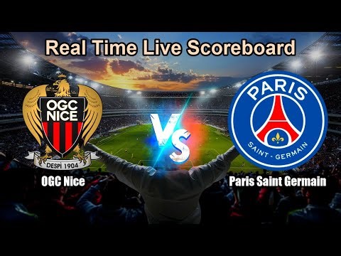 OGC Nice vs Paris Saint Germain Live Score - French Ligue 1