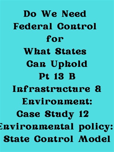 This post outlines a state‑controlled environmental‑policy model in which states hold primary authority over regulatory design, enforcement, and conservation strategies. States tailor rules to local ecosystems, industries, and geographic conditions, producing diverse environmental outcomes across the country. The result is a flexible but varied system shaped by state priorities, resources, and enforcement capacity. 20 Hashtags #EnvironmentalPolicy #StateControl #ClimateGovernance #ResourceManage