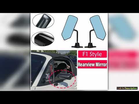 2PCS F1 Style Car Side Wide Angle Wing Rearview Mirrors For Rav4 Mazda3 RX7 Sxe10 Fit G35 City