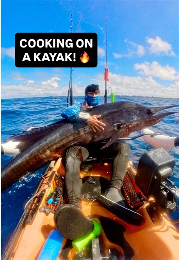 Cooking on a kayak! 🔥 Sailfish katsu curry #sakanasyndicate #catchandcook #foodie #food #fyp
