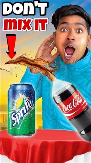 Don ' t Mix It Coca Cola and Sprite ? #shorts #rachiaalogics