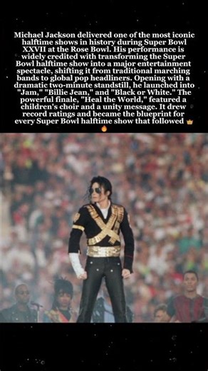 Michael Jackson's 1993 Halftime Show The Performance That Changed Everything 🌍🎤 #MichaelJackson