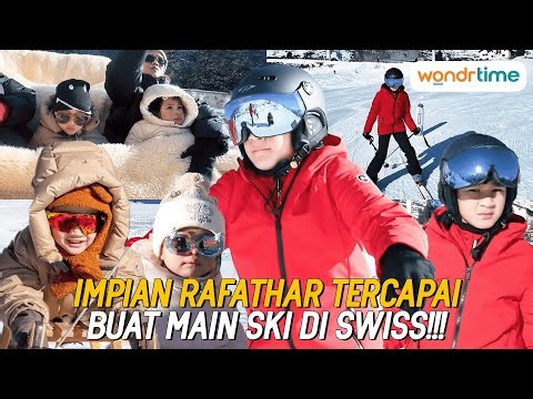 ADU SKILL MAIN SKI DI SWISS!!! CIPUNG RAFATHAR LILY COBAIN BALAPAN MAIN SKI!!!! 
