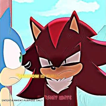 "SHADOW IS FURIOUS AT SONIC🔥 !SONIC DESTROYED SHADOW'S BIKE!" | #trending #shadow #edits