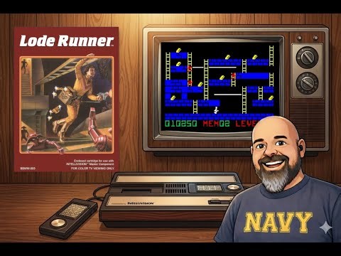 DIG OR DIE! 🏃‍♂️| Playing Lode Runner on Intellivision for the FIRST TIME!