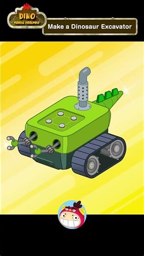 Make a Dinosaur Excavator | Dino Vehicle Assembly | REDMON #shorts