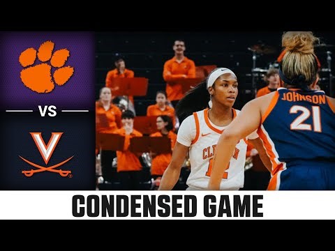 Clemson vs. Virginia Condensed Game | 2025-26 ACC Women’s Basketball
