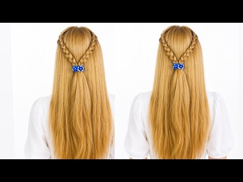 ✨ Easy Half Up Double Braid Hairstyle Tutorial | Beautiful Everyday Hairstyle