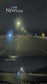 Wall of snow drops on Toronto driver