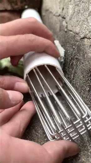 Installation of stainless steel mesh cover for drain pipe- Good tools can increase work efficiency